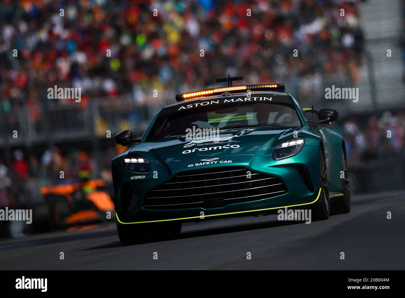 Montréal, Canada. 9 juin 2024. Voiture de sécurité Aston Martin pendant le Grand Prix AWS de formule 1 du Canada. , . Championnat du monde de formule 1 du 07 au 09 juin 2024 sur le circuit Gilles Villeneuve, à Montréal, Canada - photo DPPI crédit : DPPI Media/Alamy Live News Banque D'Images