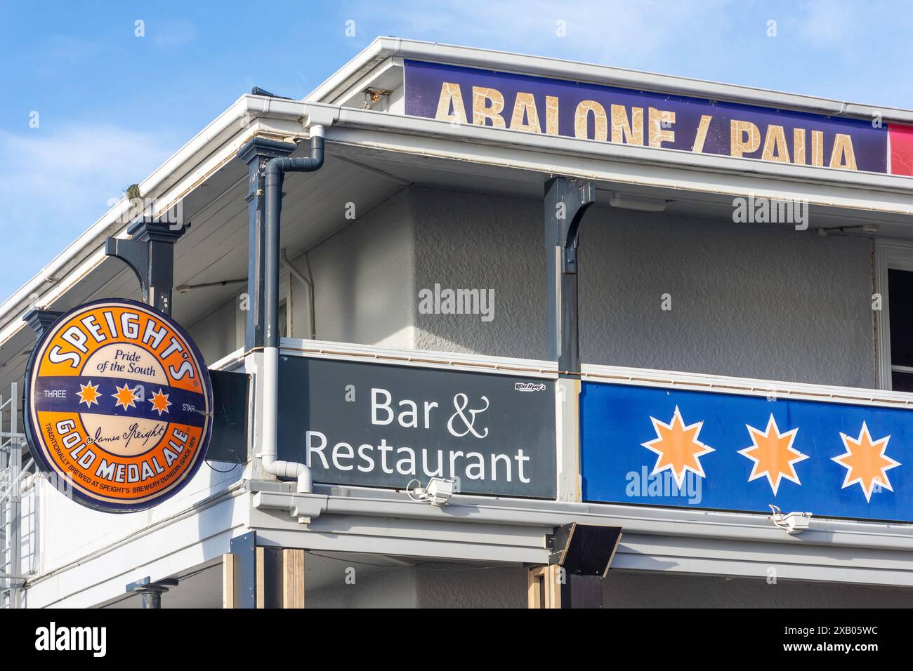 The Pier Hotel, Avoca Street, Kaikōura, Canterbury, Île du Sud, nouvelle-Zélande Banque D'Images