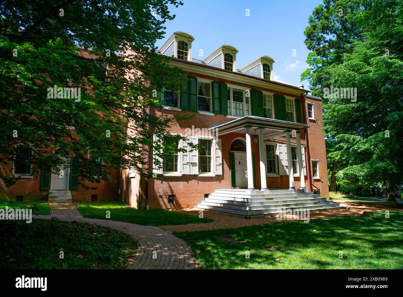 États-Unis Pennsylvanie PA Wheatland House maison du président des États-Unis James Buchanon construite en 1828 dans le comté de Lancaster Banque D'Images