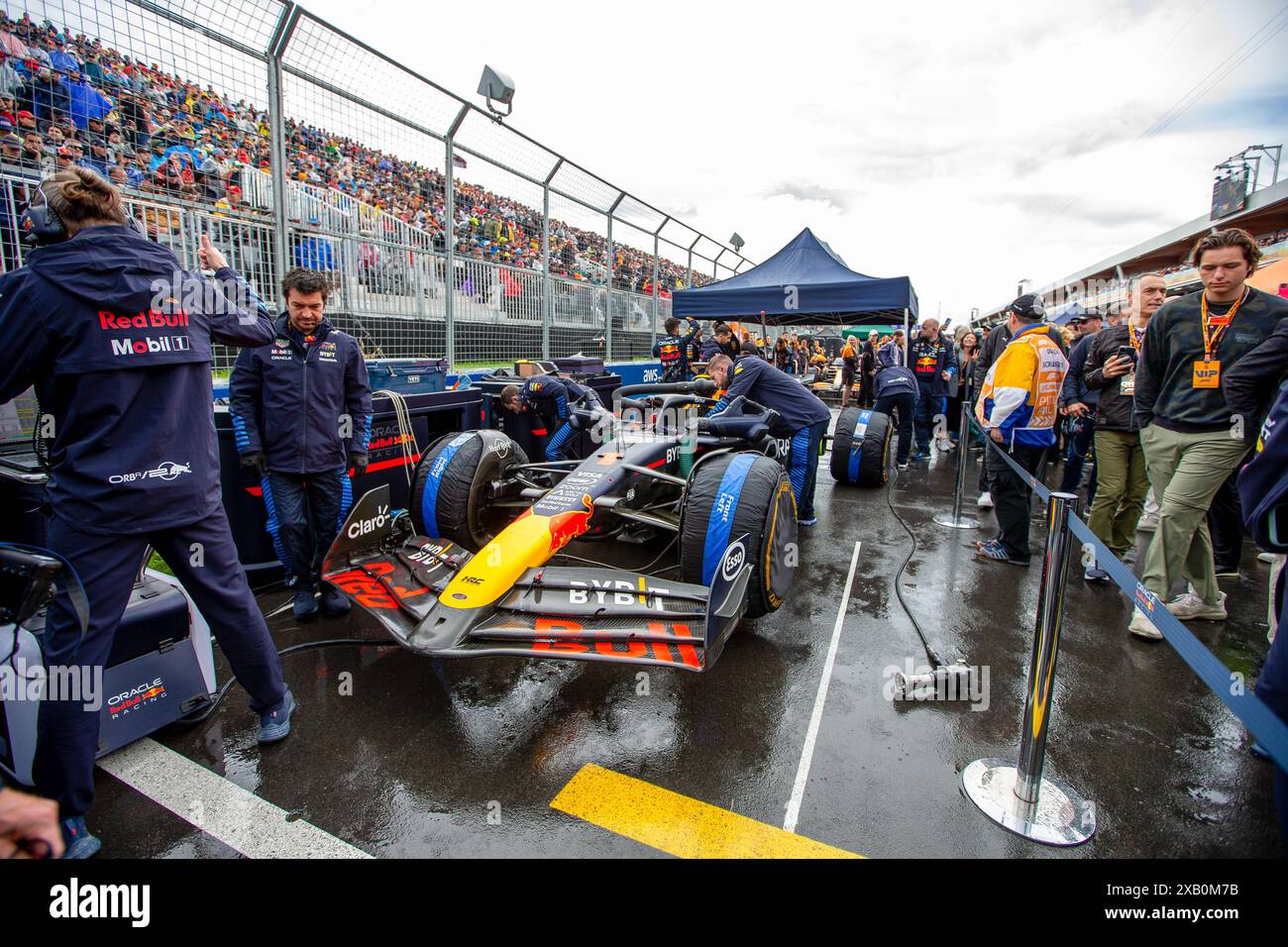 Montréal, Québec, Canada. 9 juin 2024. Max Verstappen (NED) - Oracle Red Bull Racing - Red Bull RB20 - Honda RBPT.durant le Grand Prix du Canada AWS 2024 de formule 1, Montréal, Québec, Canada, du 6 au 9 juin - Round 9 of 24 of 2024 F1 World Championship (crédit image : © Alessio de Marco/ZUMA Press Wire) USAGE ÉDITORIAL EXCLUSIF ! Non destiné à UN USAGE commercial ! Crédit : ZUMA Press, Inc/Alamy Live News Banque D'Images