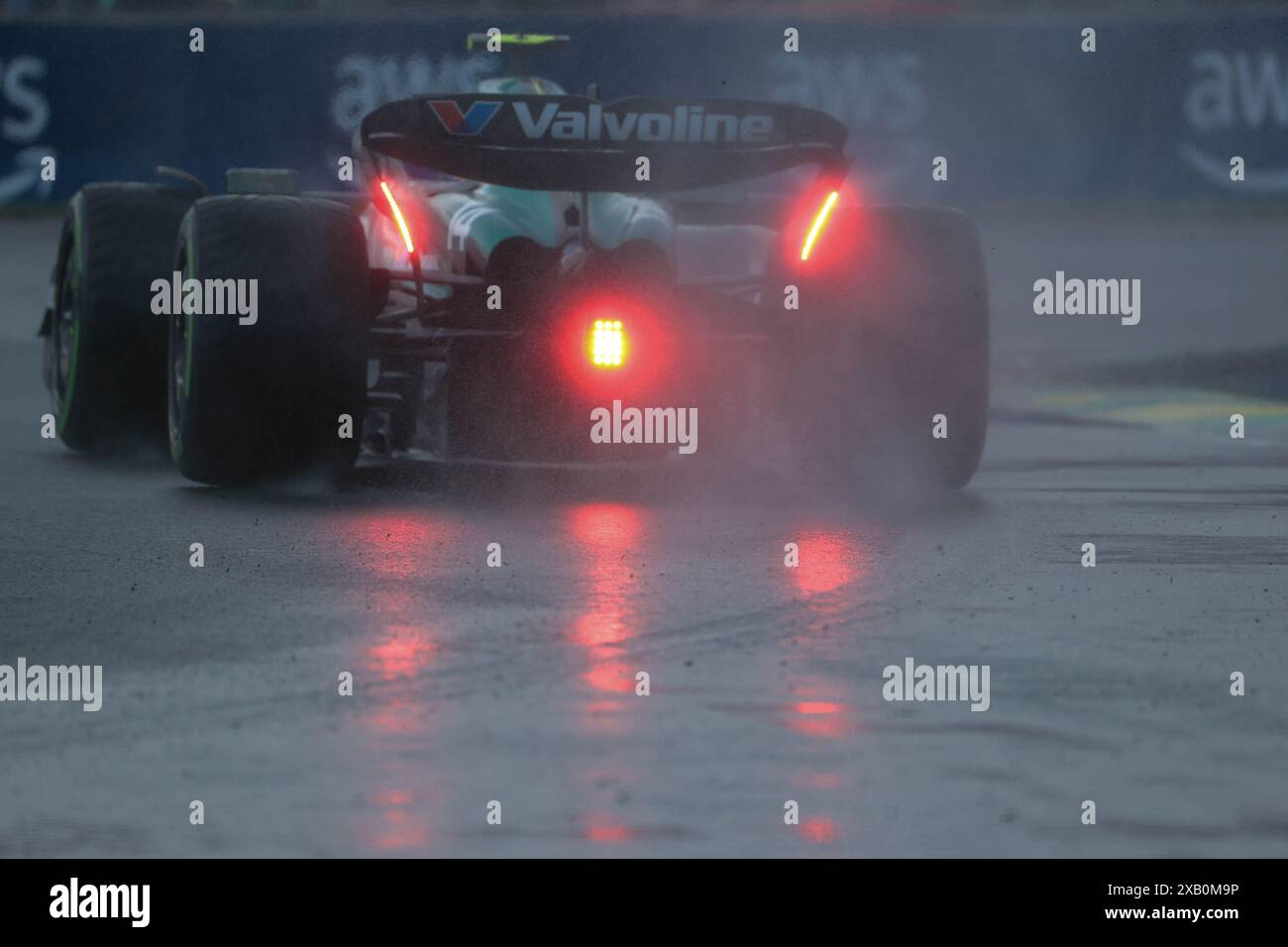Montréal, Canada. 09 juin 2024. Circuit Gilles-Villeneuve #14 Fernando Alonso (esp) Aston Martin Aramco Formula One Team41 (gbr) Aston Martin AMR2442 Mercedes, lors du Grand Prix canadien de formule 1 2024, 9e manche du Championnat du monde de formule 1 2024 du 7 au 9 juin 2024 au circuit Gilles Villeneuve à Montréal. (Philippe Nanchino/SPP) crédit : photo de presse SPP Sport. /Alamy Live News Banque D'Images