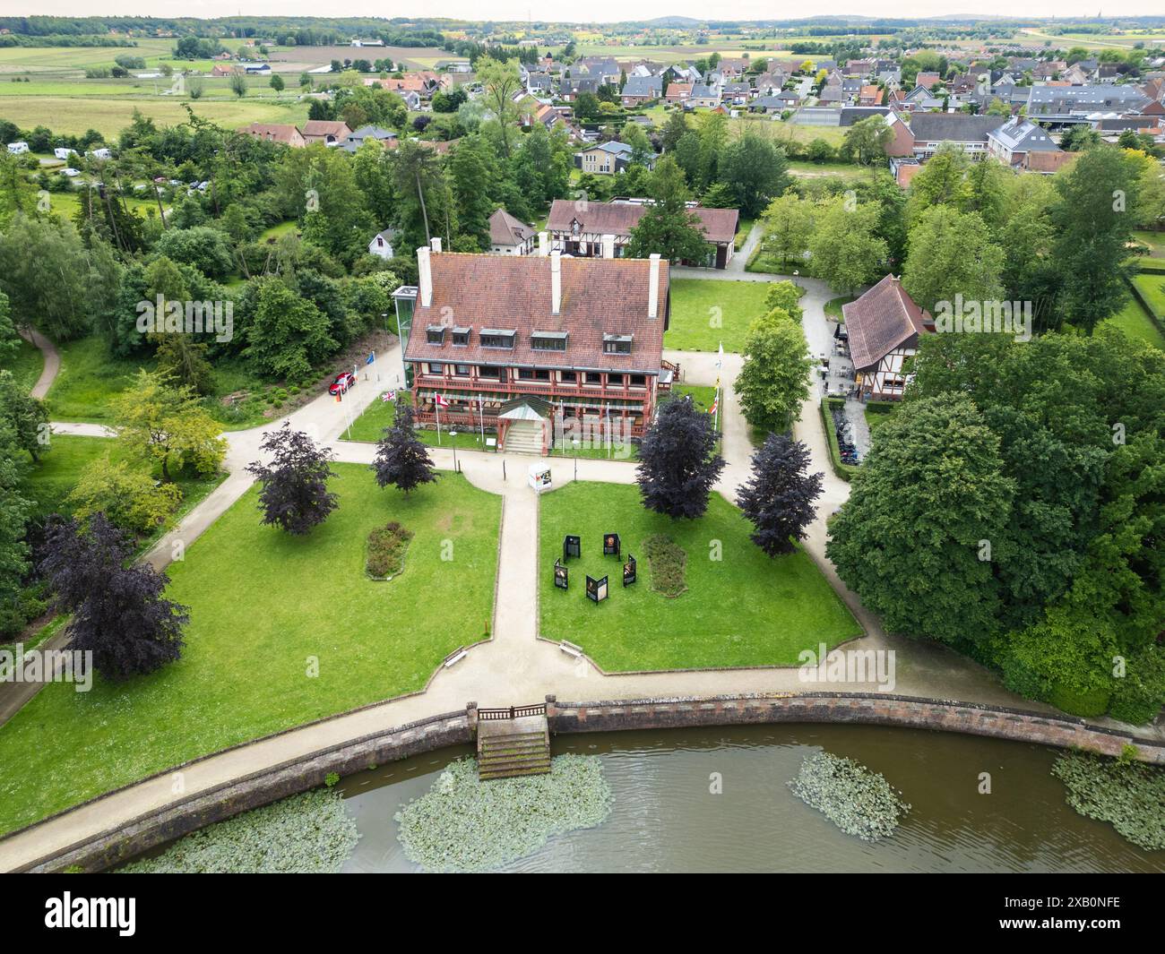 Memorial Museum Passchendaele 1917, Zonnebeke, Belgique Banque D'Images