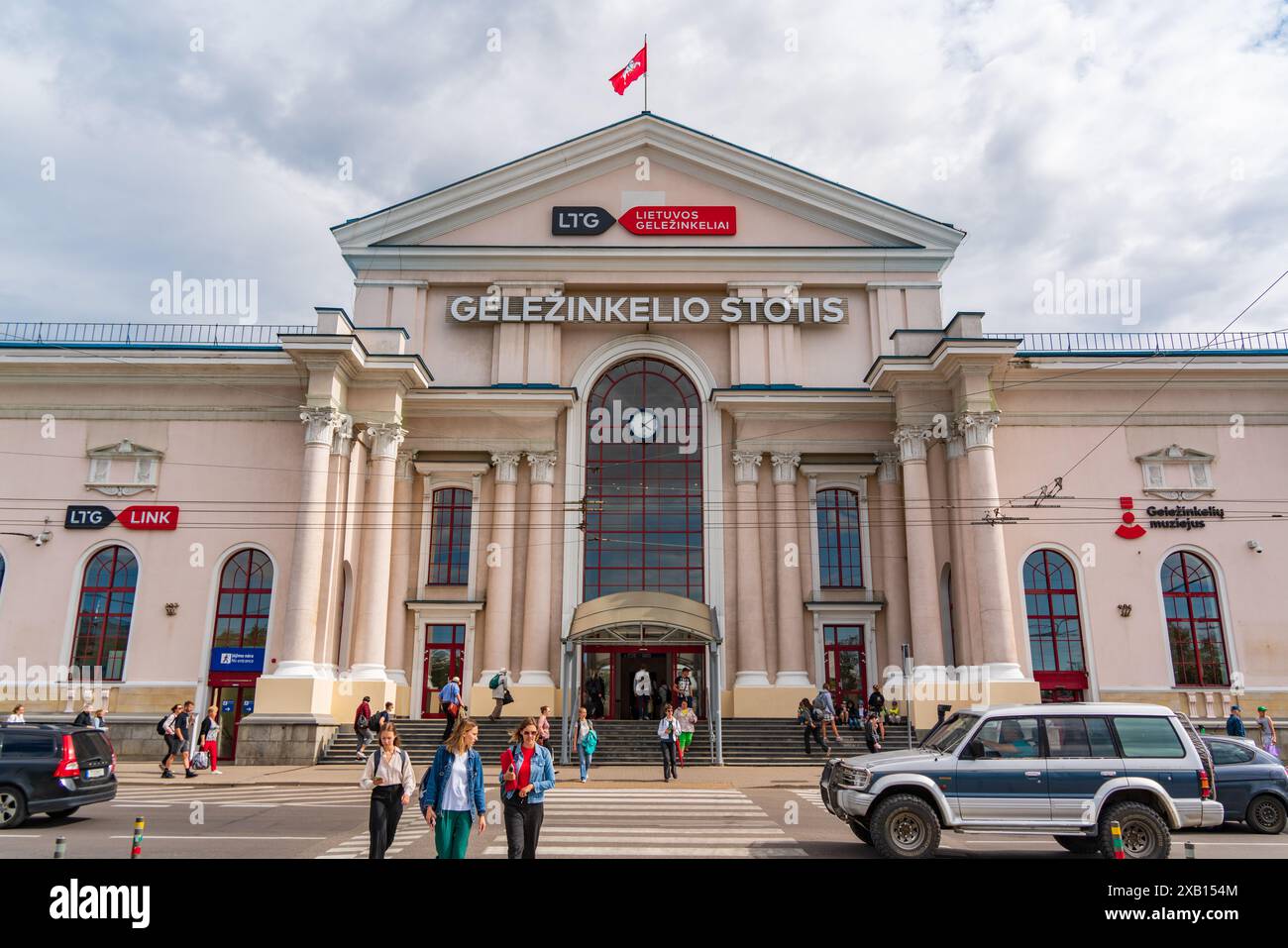 Gare centrale de Vilnius en Lituanie Banque D'Images