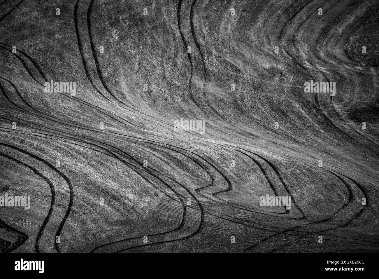 Farm Land Art du comté de Whitman, Washington Banque D'Images