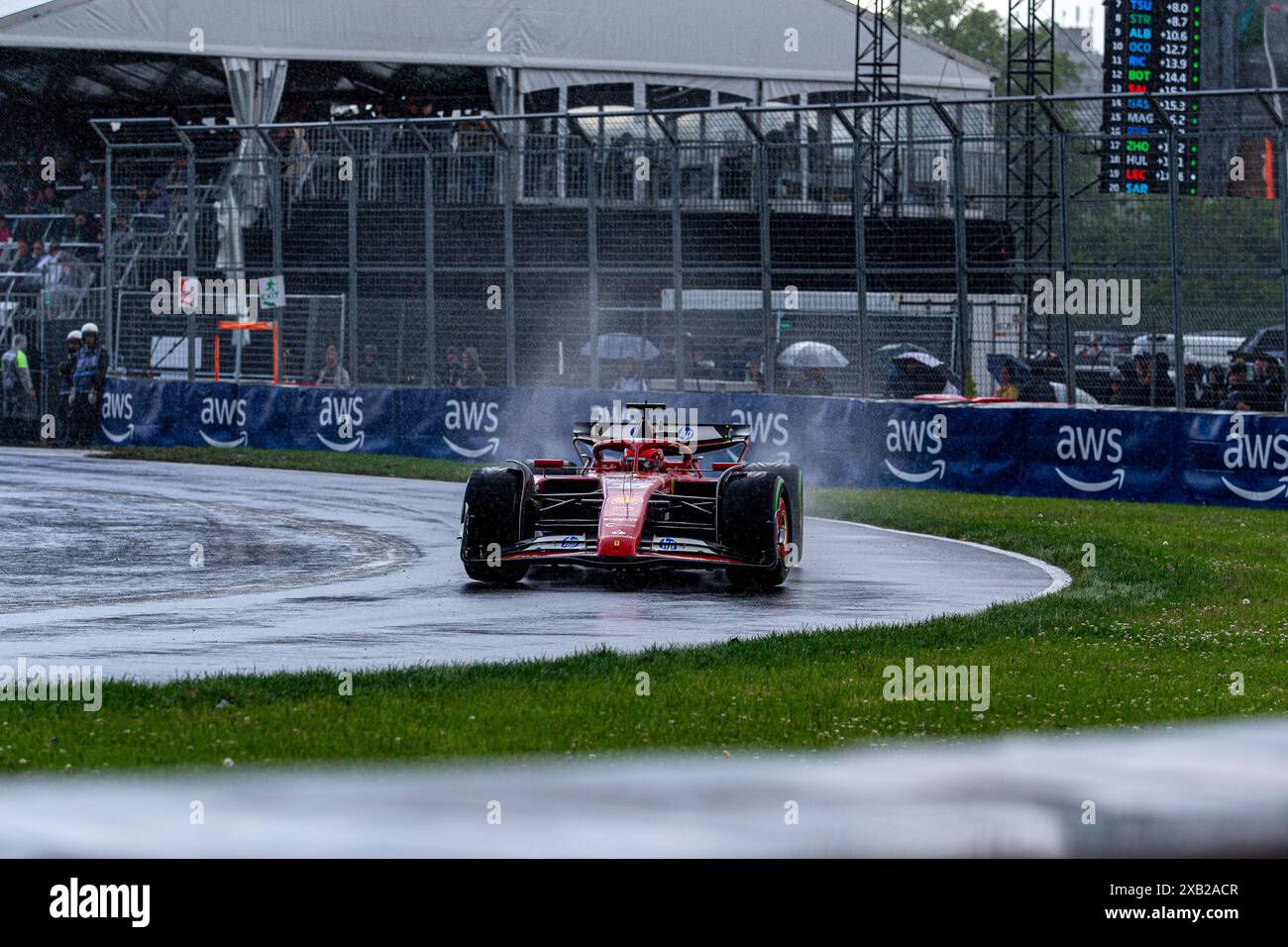 Montréal, Canada. 9 juin 2024. Charles Leclerc de Monaco au volant de la (16) Ferrari SF-24 Ferrari de la Scuderia, lors du GP du Canada, formule 1, sur le circuit Gilles Villeneuve. Crédit : Alessio Morgese/Alessio Morgese/Emage/Alamy Live news Banque D'Images