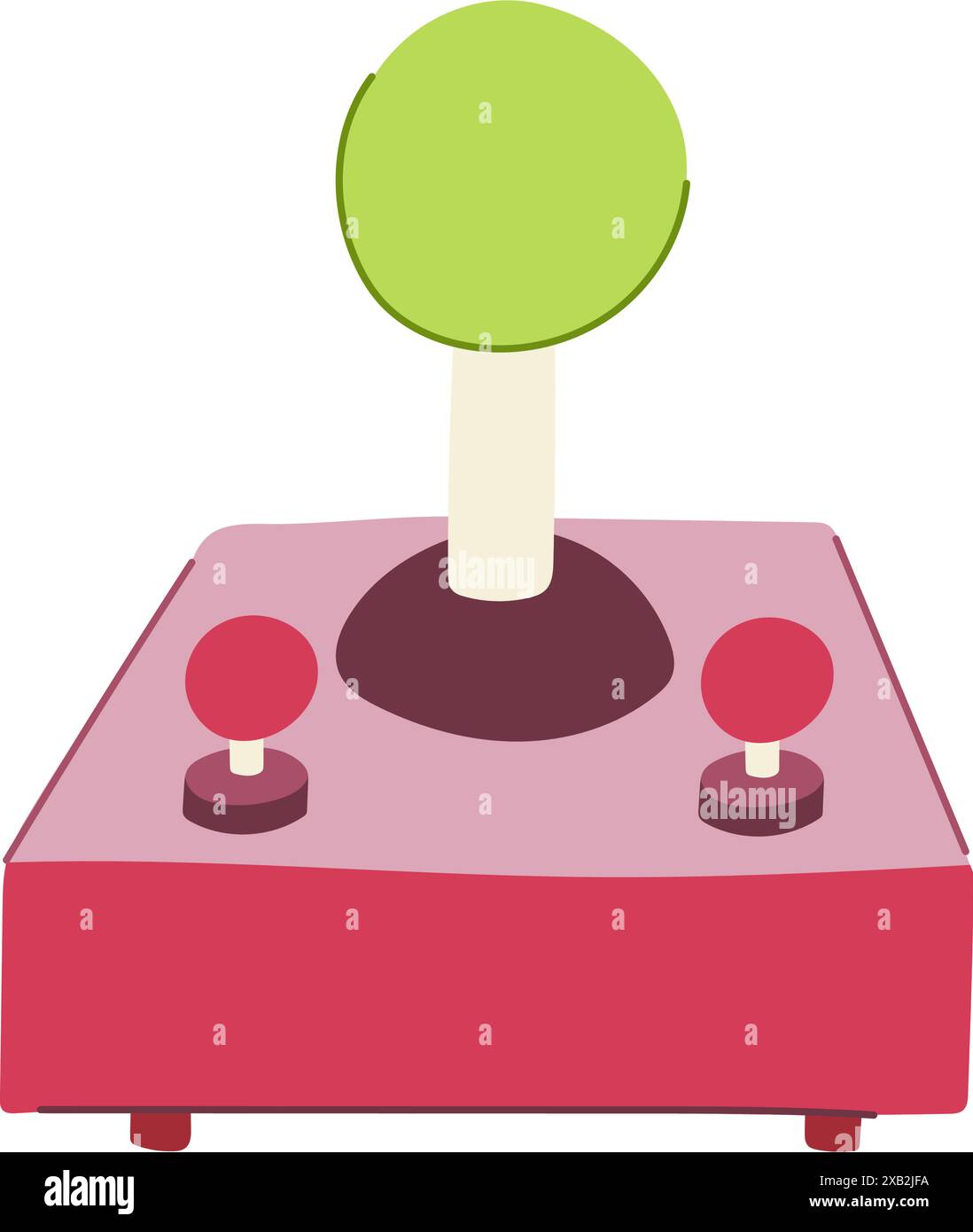 illustration vectorielle de dessin animé de joystick d'arcade de machine Illustration de Vecteur