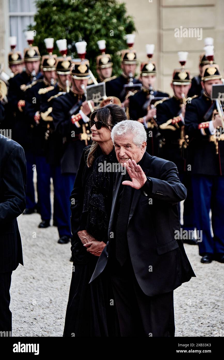 Antonin Burat/le Pictorium - visite d'Etat du Président américain Joe Biden In, France. 08 juin 2024. France/Paris - le réalisateur Claude Lelouch lors d'un dîner d'État à l'Elysée, à Paris, le 8 juin 2024, dans le cadre d'une visite d'État du président américain Joe Biden. Crédit : LE PICTORIUM/Alamy Live News Banque D'Images