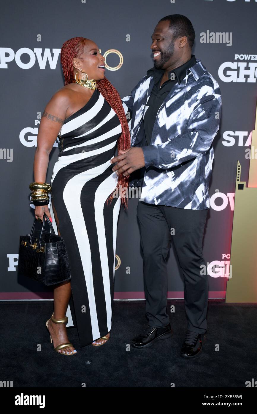 Mary J. Blige et Curtis '50 cent' Jackson Banque D'Images