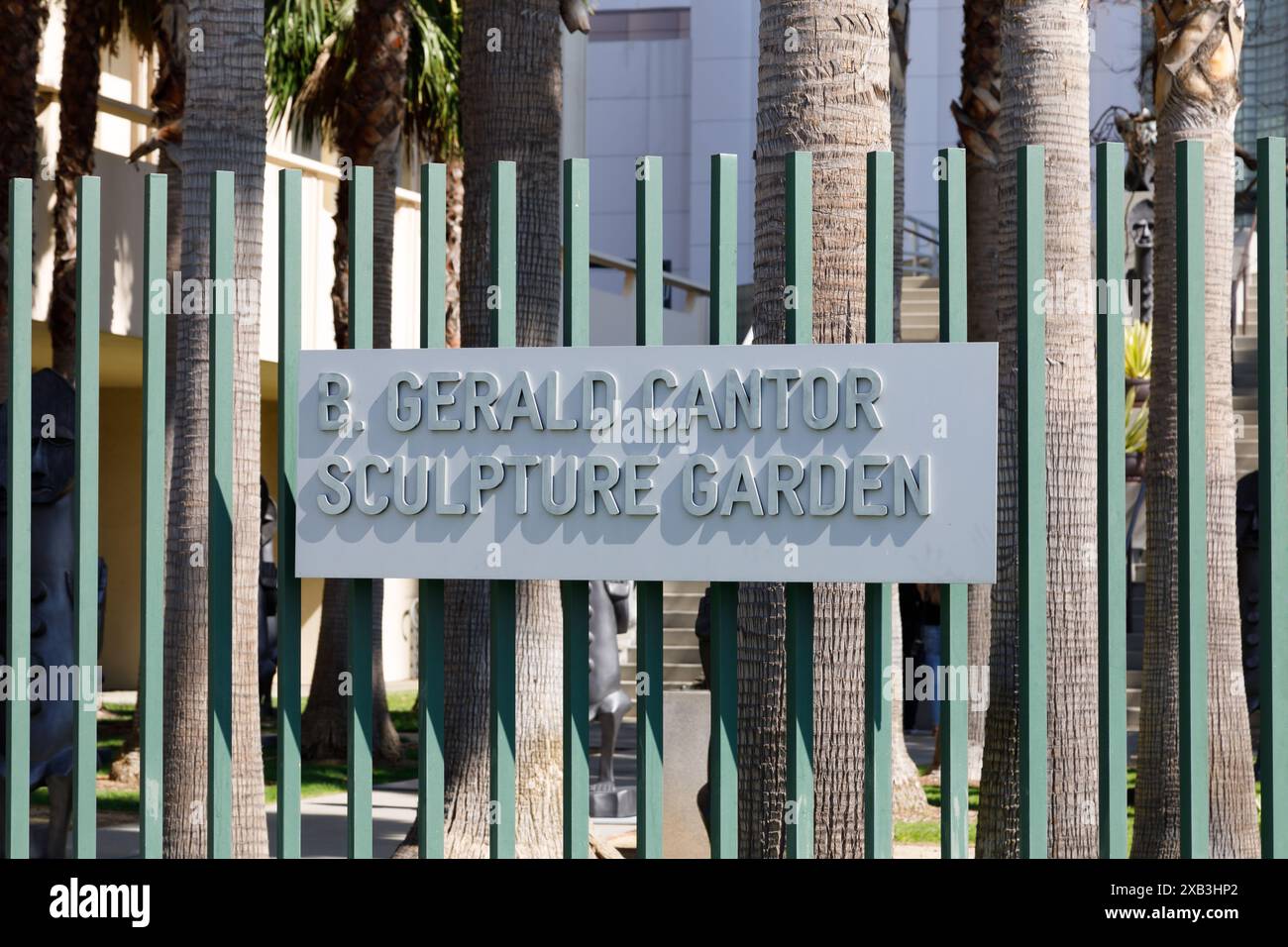 B Gerald Cantor sculpture Garden, Wilshire Blvd, Los Angeles, Californie, États-Unis Banque D'Images