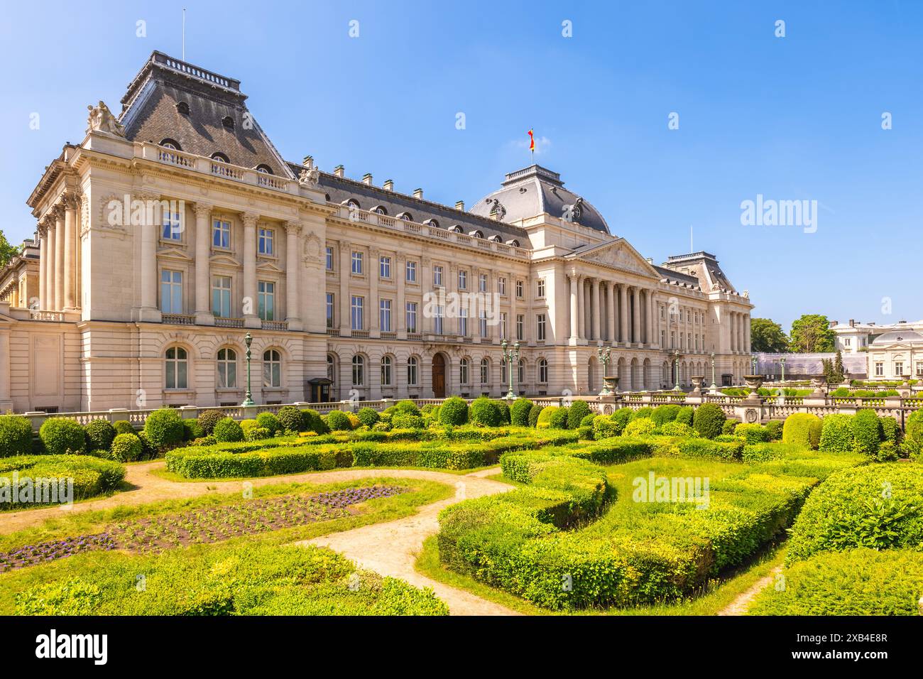 Palais royal de Bruxelles, Palais royal de Bruxelles, situé à Bruxelles, Belgique Banque D'Images