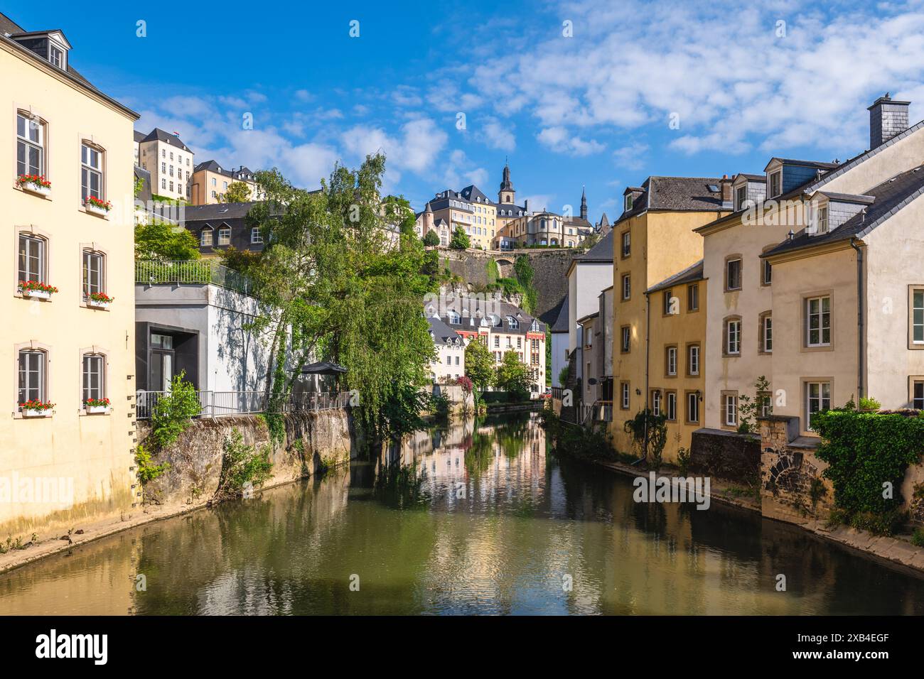 La vieille ville de Luxembourg, quartier ville haute, est classée au patrimoine mondial de l'UNESCO à Luxembourg Banque D'Images