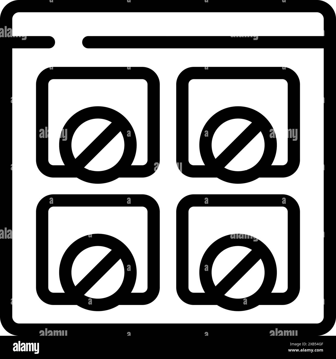 Icône de ligne simple d'un site Web vendant des comprimés, mettant en évidence le concept de pharmacie en ligne Illustration de Vecteur