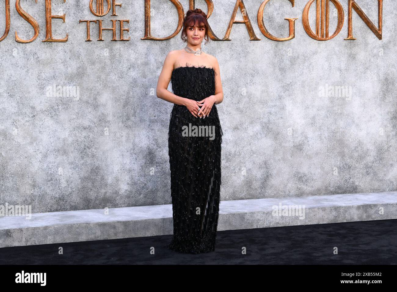 Londres, Royaume-Uni. 10 juin 2024. Olivia Cooke assiste à la première au Royaume-Uni de House of Dragon saison 2, à l'Odeon Leicester Square à Londres. Le crédit photo devrait se lire comme suit : Matt Crossick/Empics/Alamy Live News Banque D'Images