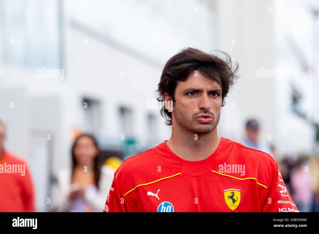 : Carlos Sainz Jr. (ESP) - Scuderia Ferrari - Ferrari SF-24 - Ferrari.durant le Grand Prix AWS du Canada 2024 de formule 1, Montréal, Québec, Canada, du 6 au 9 juin - Round 9 of 24 of 2024 F1 World Championship (crédit image : © Alessio de Marco/IPA via Credit: Zuma Press/Alamy Live News Banque D'Images