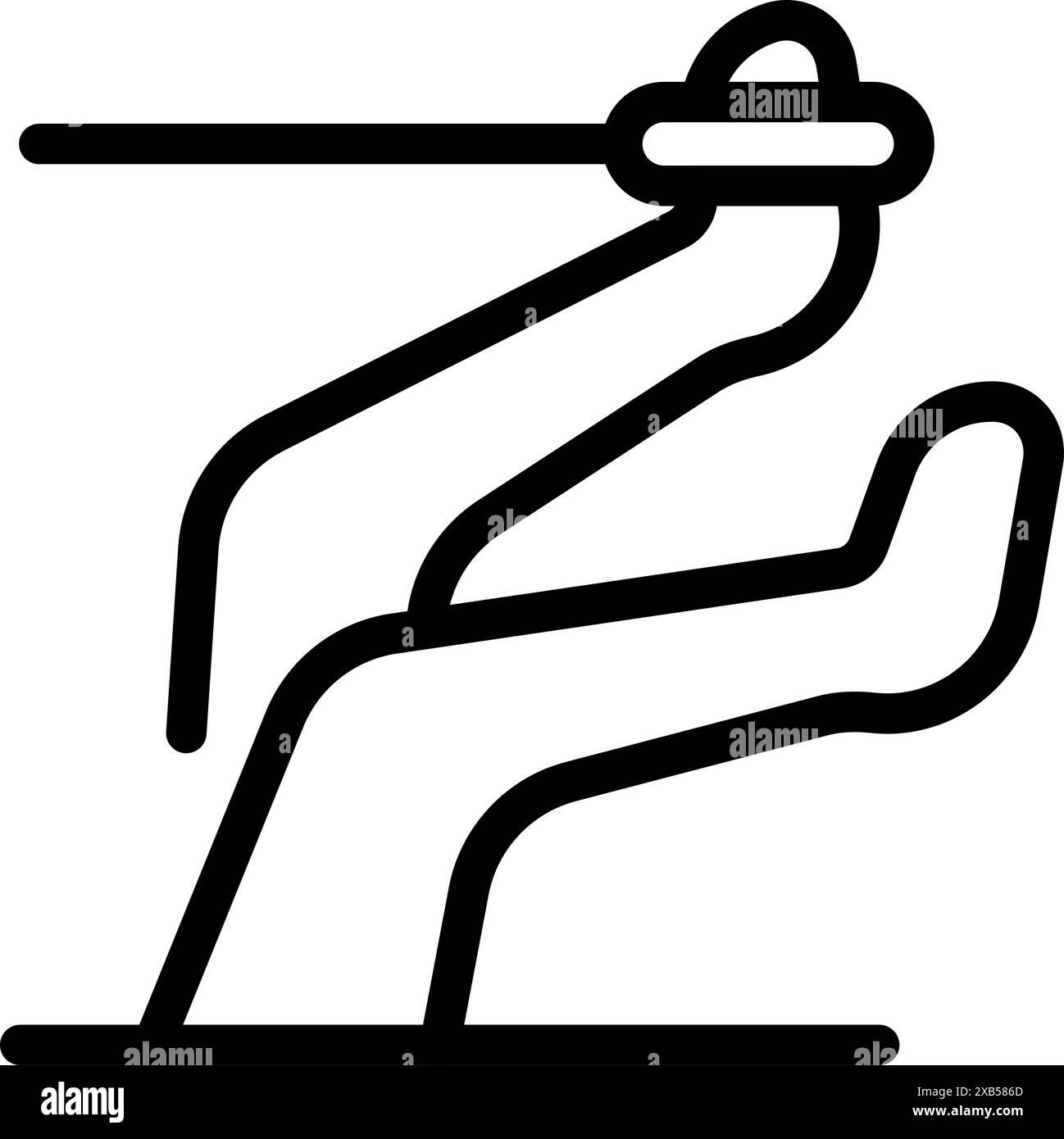 Médecin effectuant une thérapie d'acupuncture avec des aiguilles sur la main d'un patient pour soulager la douleur Illustration de Vecteur