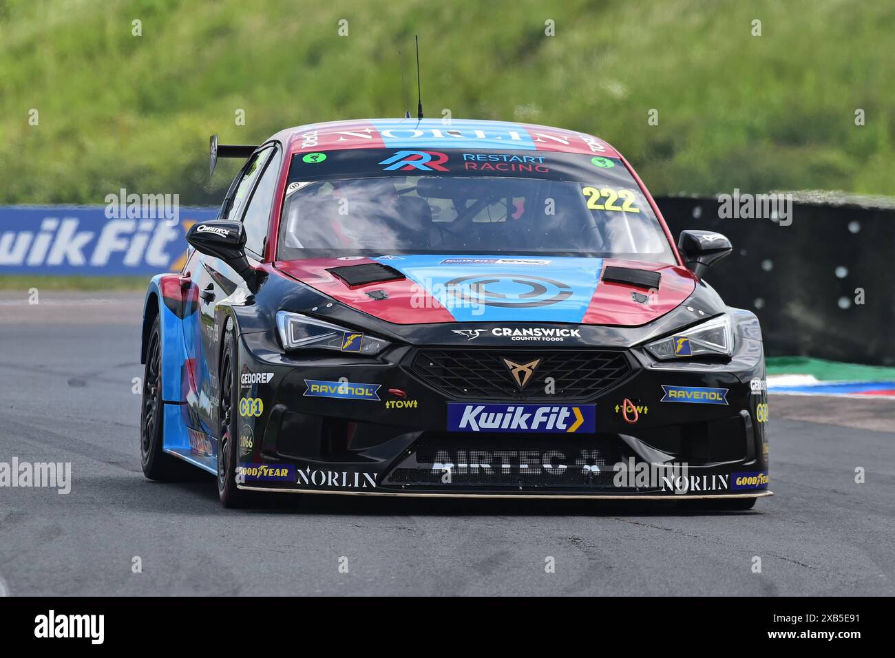 Chris Smiley, Cupra Leon, Restart Racing, BTCC, British Touring car Championship, rondes dix, onze et douze de la saison 2024, du Thruxton Banque D'Images