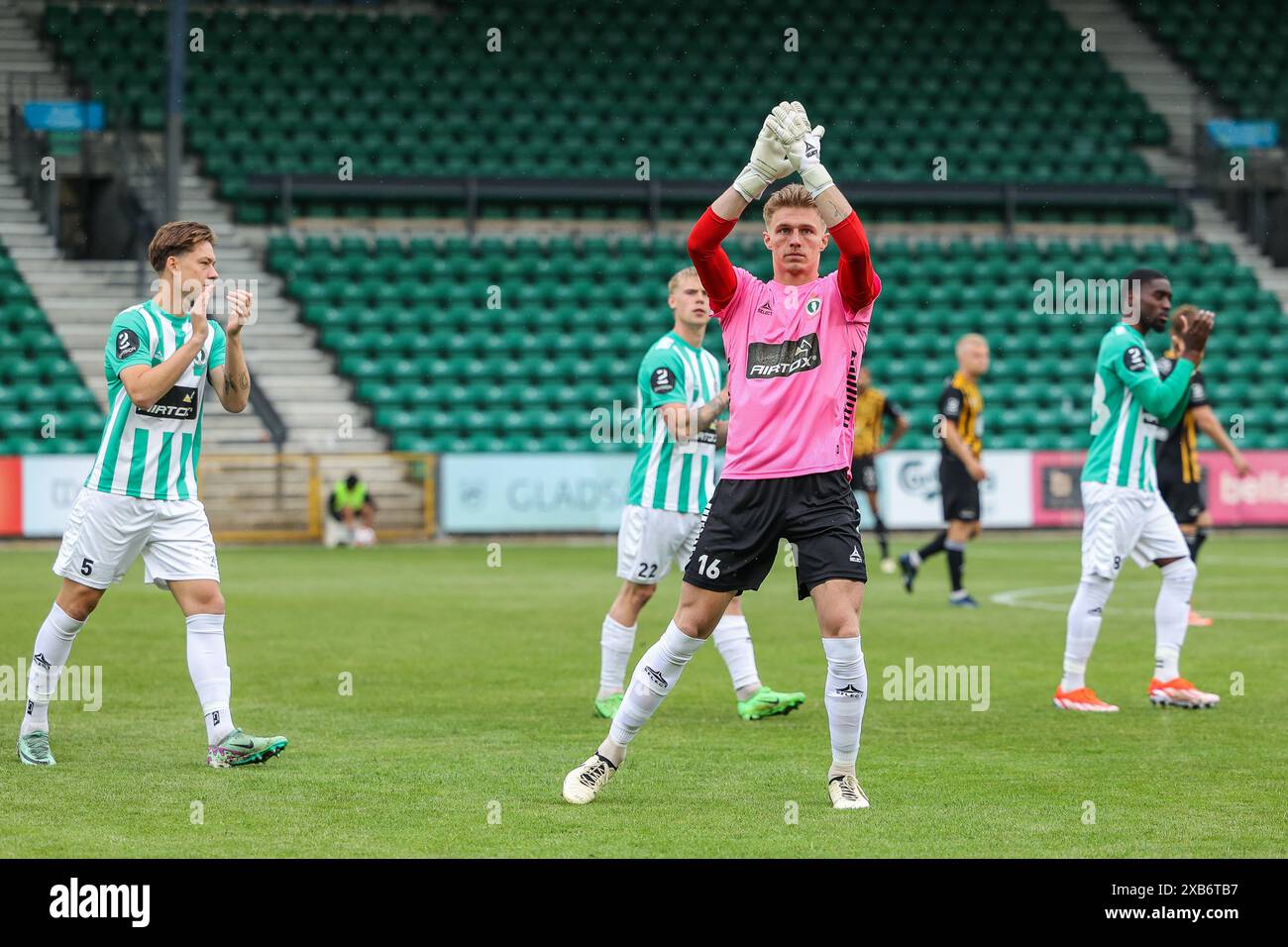 Soborg, Danemark. 07 juin 2024. Le gardien Albert Gaub-Jakobsen (16 ans) de l'AB vu pendant le 2. Match de division entre AB Gladsaxe et Aarhus Fremad au Gladsaxe Stadion à Soborg. (Crédit photo : Gonzales photo - Rune Mathiesen). Banque D'Images