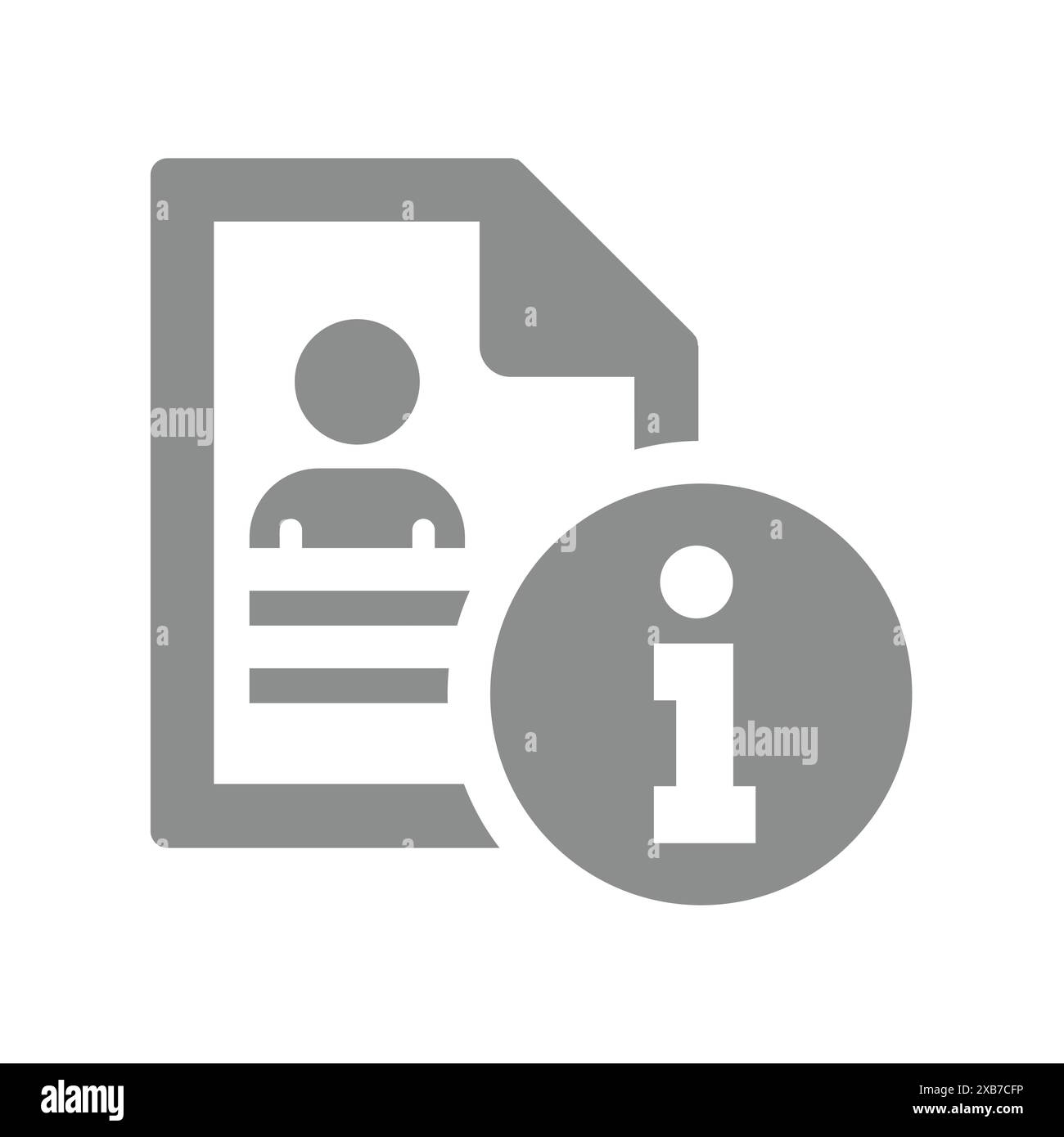 Coordonnées du contact ou du cv de l'employé. Fichier personnel, icône reprendre info vecteur. Illustration de Vecteur