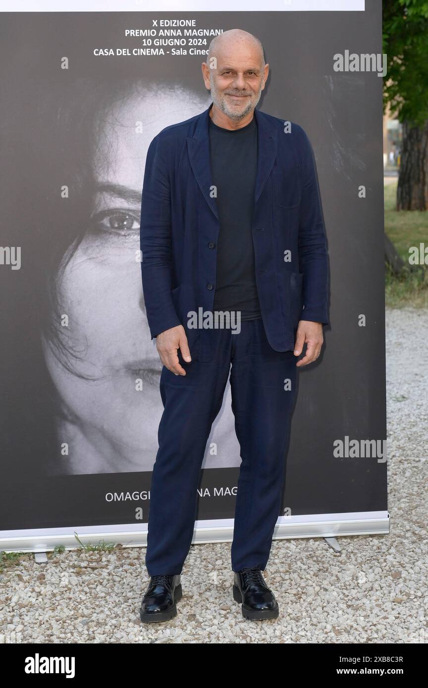 Riccardo Milani BEI der 10. Verleihung des Premio Anna Magnani 2024 im Casa del Cinema Villa Borghese. ROM, 10.06.2024 Banque D'Images