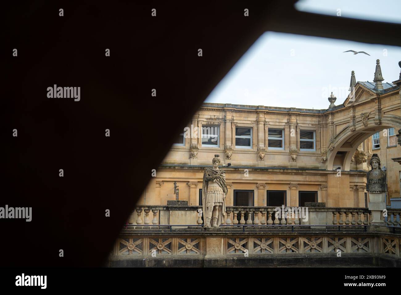 Bains romains à Bath, Somerset, Royaume-Uni Banque D'Images