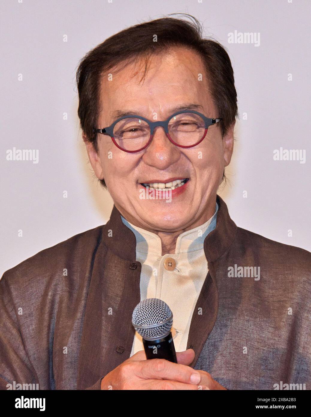 Tokyo, Japon. 11 juin 2024. L'acteur Jackie Chan assiste à la salutation sur scène pour le film 'Ride on' à Tokyo, au Japon, le mardi 11 juin 2024. Photo de Keizo Mori/UPI crédit : UPI/Alamy Live News Banque D'Images
