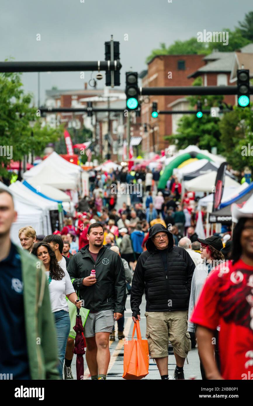 Crowds the Little Poland Festival   Nouvelle-Bretagne, Connecticut, États-Unis Banque D'Images