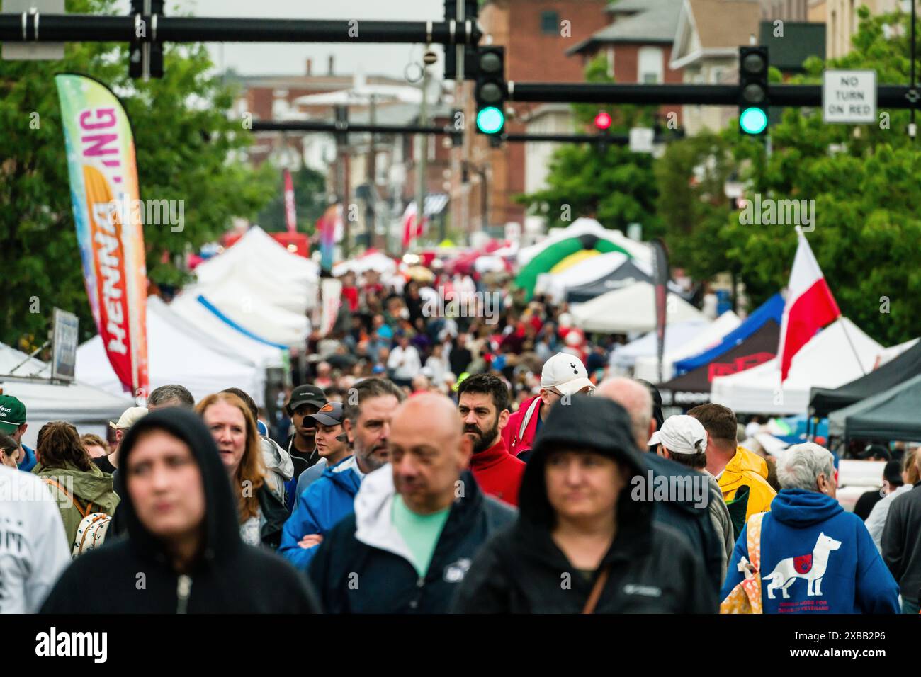 Crowds the Little Poland Festival   Nouvelle-Bretagne, Connecticut, États-Unis Banque D'Images