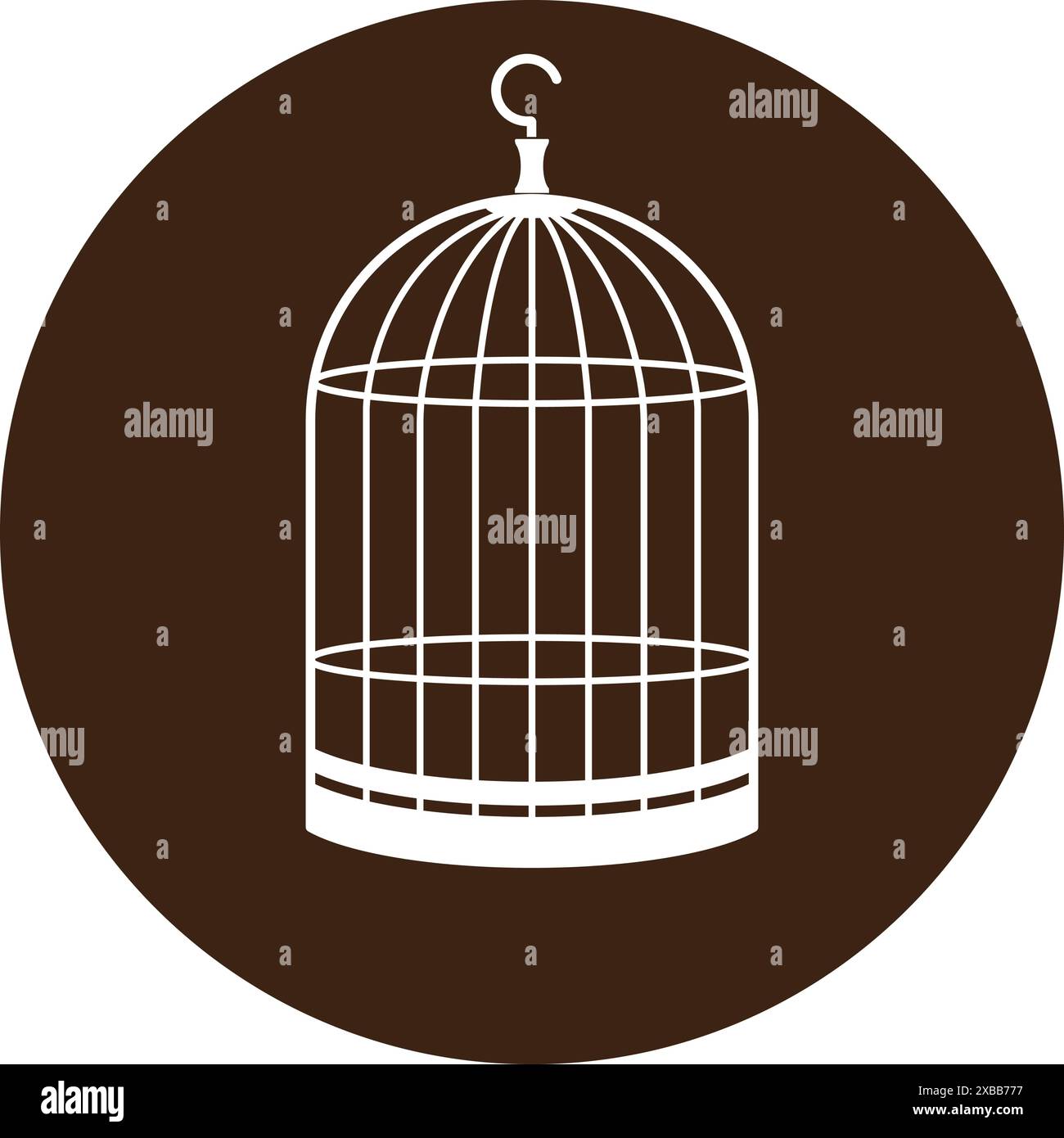 icône de cage d'oiseau illustration vectorielle conception simple Illustration de Vecteur