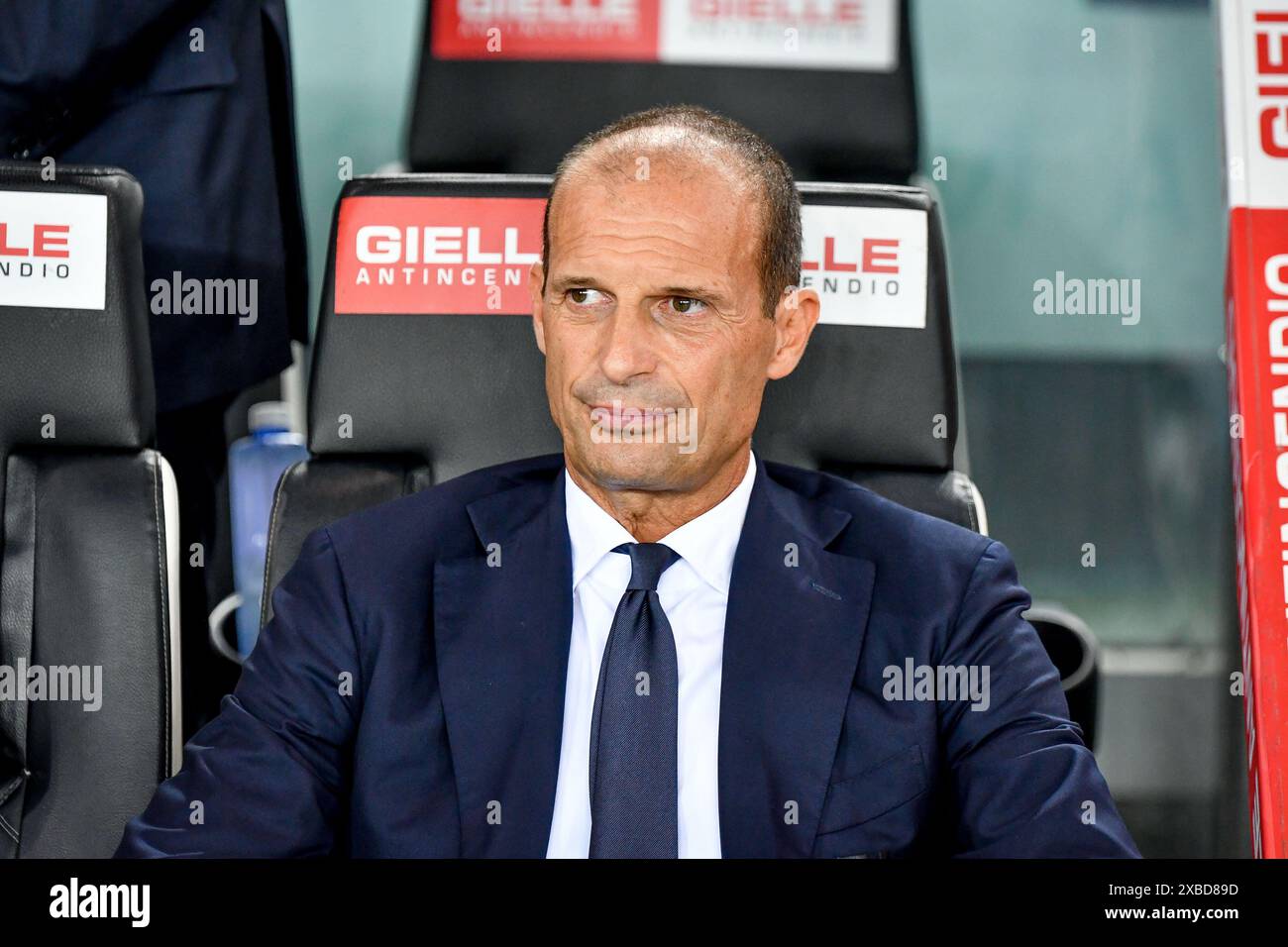 Udine, Italie. 12 juin 2024. Udine, Italie : Massimiliano Allegri, entraîneur en chef de la Juventus, portrait lors du Calcio d'Udinese vs Juventus FC (archives des portraits), match de football italien Serie A à Udine, Italie, 20 août 2023 (crédit image : © Ettore Griffoni/IPA via crédit : Zuma Press/Alamy Live News Banque D'Images