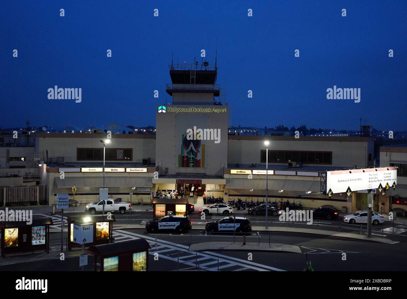 L'aéroport Hollywood Burbank, mardi 4 juin 2024, à Burbank, Etalonnage Banque D'Images