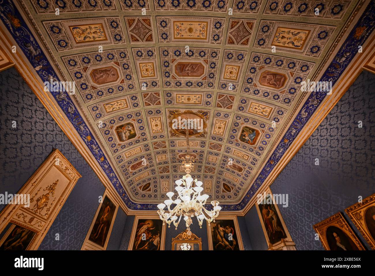 Syracuse, Italie - 24 août 2023 : Palazzo Borgia del Casale à Syracuse, Sicile, Italie. Banque D'Images