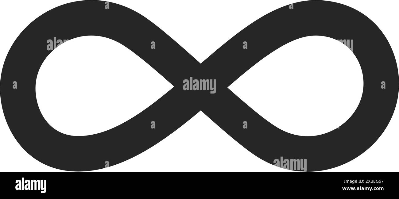 Symbole d'infini ou boucle d'éternité dans la silhouette vectorielle Illustration de Vecteur Symbole d'infini ou boucle d'éternité dans la silhouette vectorielle Illustration de Vecteur