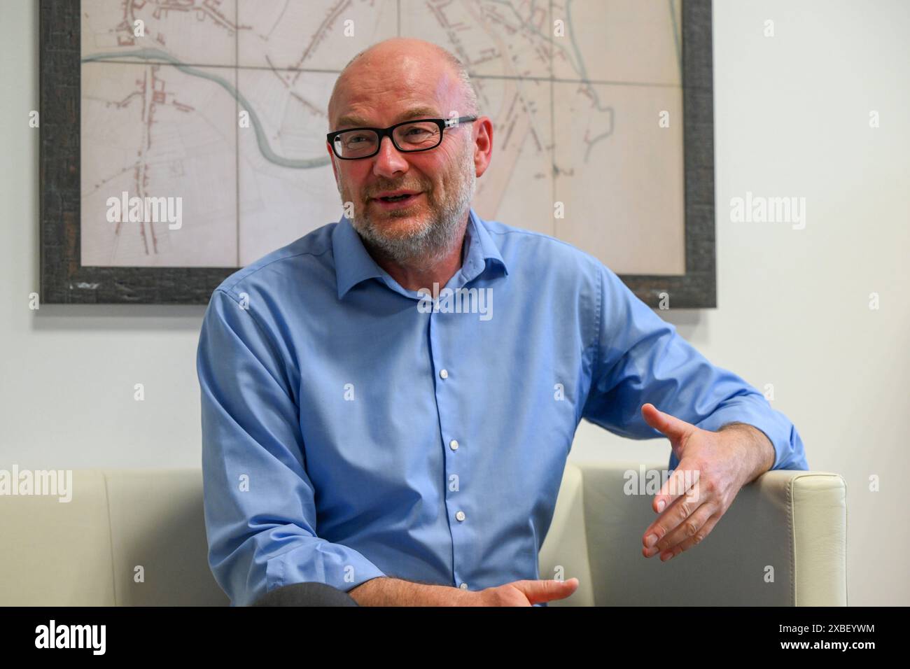 Brno, République tchèque. 10 juin 2024. Tomas Lichovnik, juge sortant de la Cour constitutionnelle, a accordé une interview à l'Agence de presse tchèque (CTK), Brno, le 10 juin 2024. Crédit : Vaclav Salek/CTK photo/Alamy Live News Banque D'Images