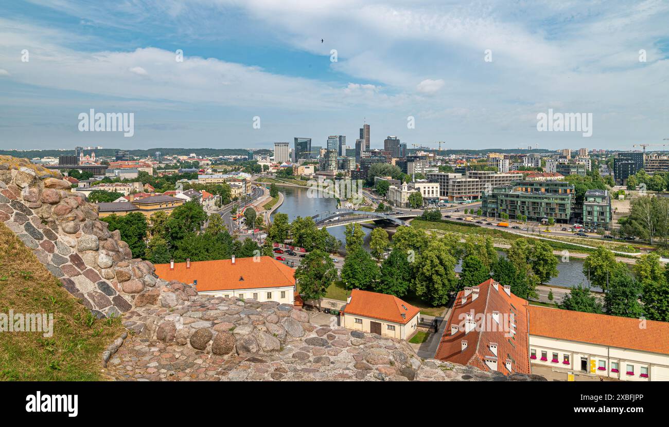 Vilnius Central Business District bâtiment d'affaires dans vilnius construction du centre d'affaires Banque D'Images
