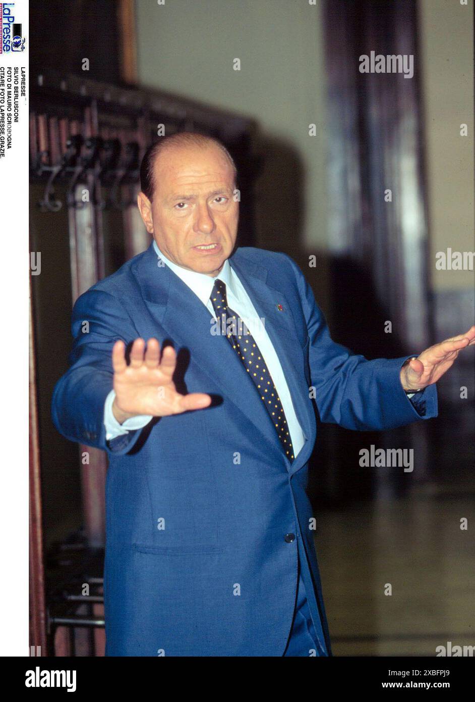 Roma, Italie. 07 octobre 2000. ROMA POLITICA NELLA FOTO : SILVIO BERLUSCONI crédit : LaPresse/Alamy Live News Banque D'Images