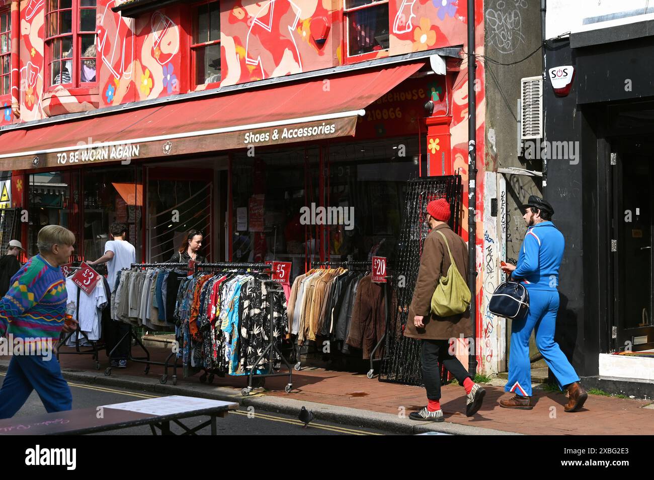 North laine, Brighton, Angleterre Banque D'Images