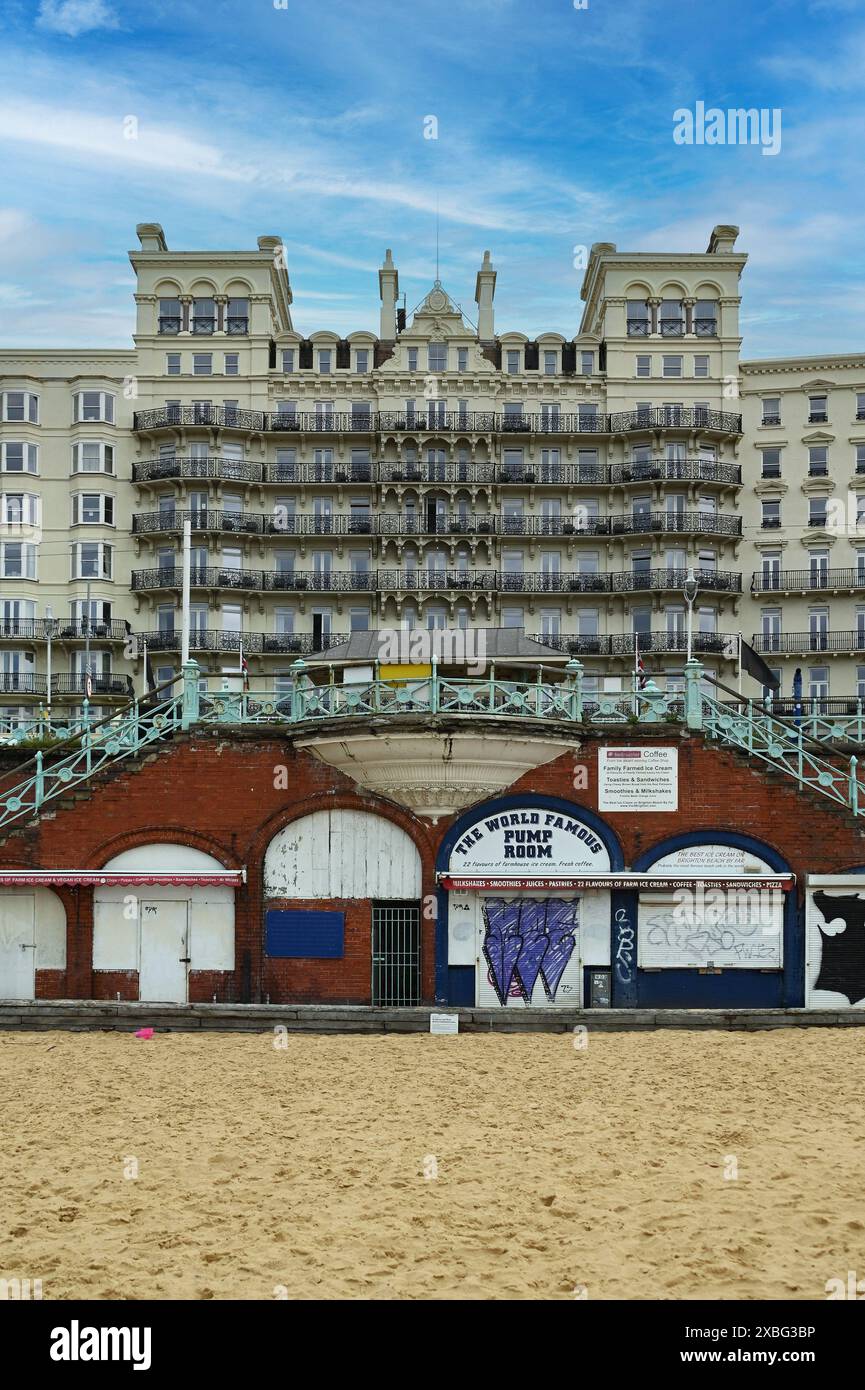 Promenade und Grand Hotel, Brighton, Angleterre Banque D'Images