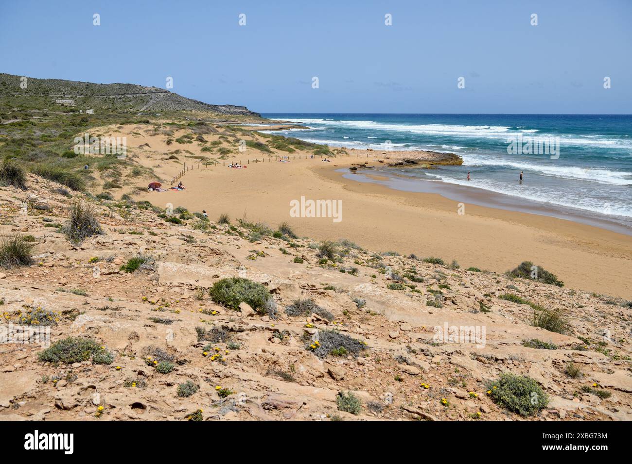 Géographie / voyage, Espagne, Valence, Murcie, playa de Calblanque, INFORMATIONS-AUTORISATION-DROITS-SUPPLÉMENTAIRES-NON-DISPONIBLES Banque D'Images