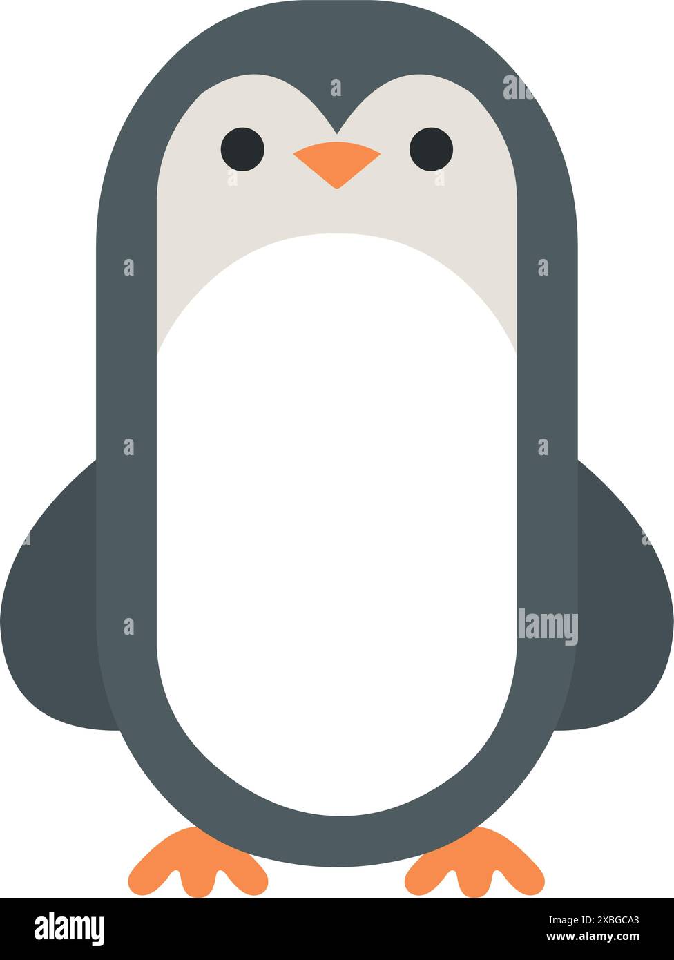 Icône mignonne d'un pingouin Illustration de Vecteur