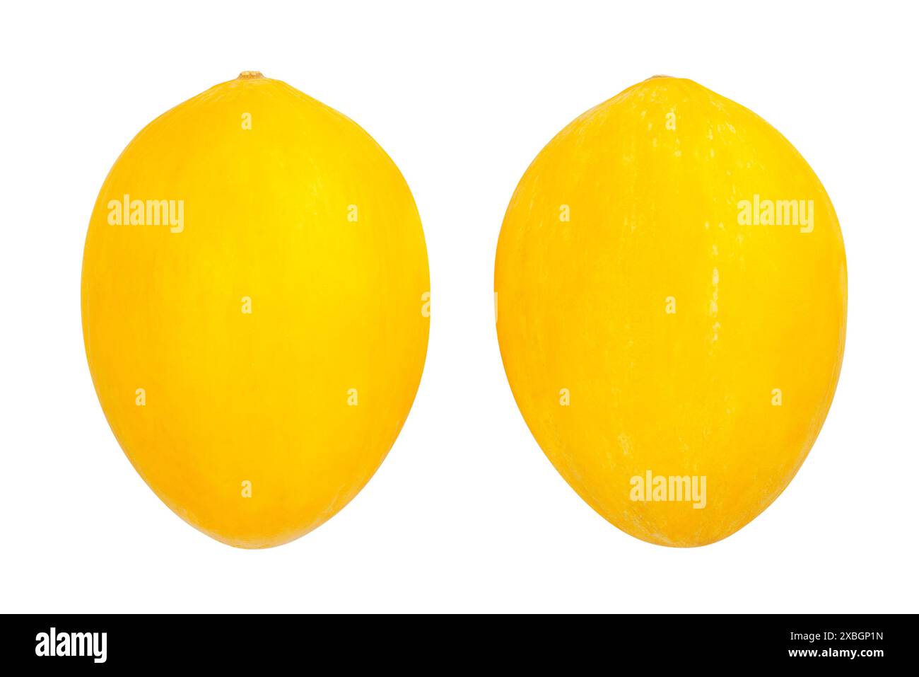 chemin de melon isolé sur blanc Banque D'Images