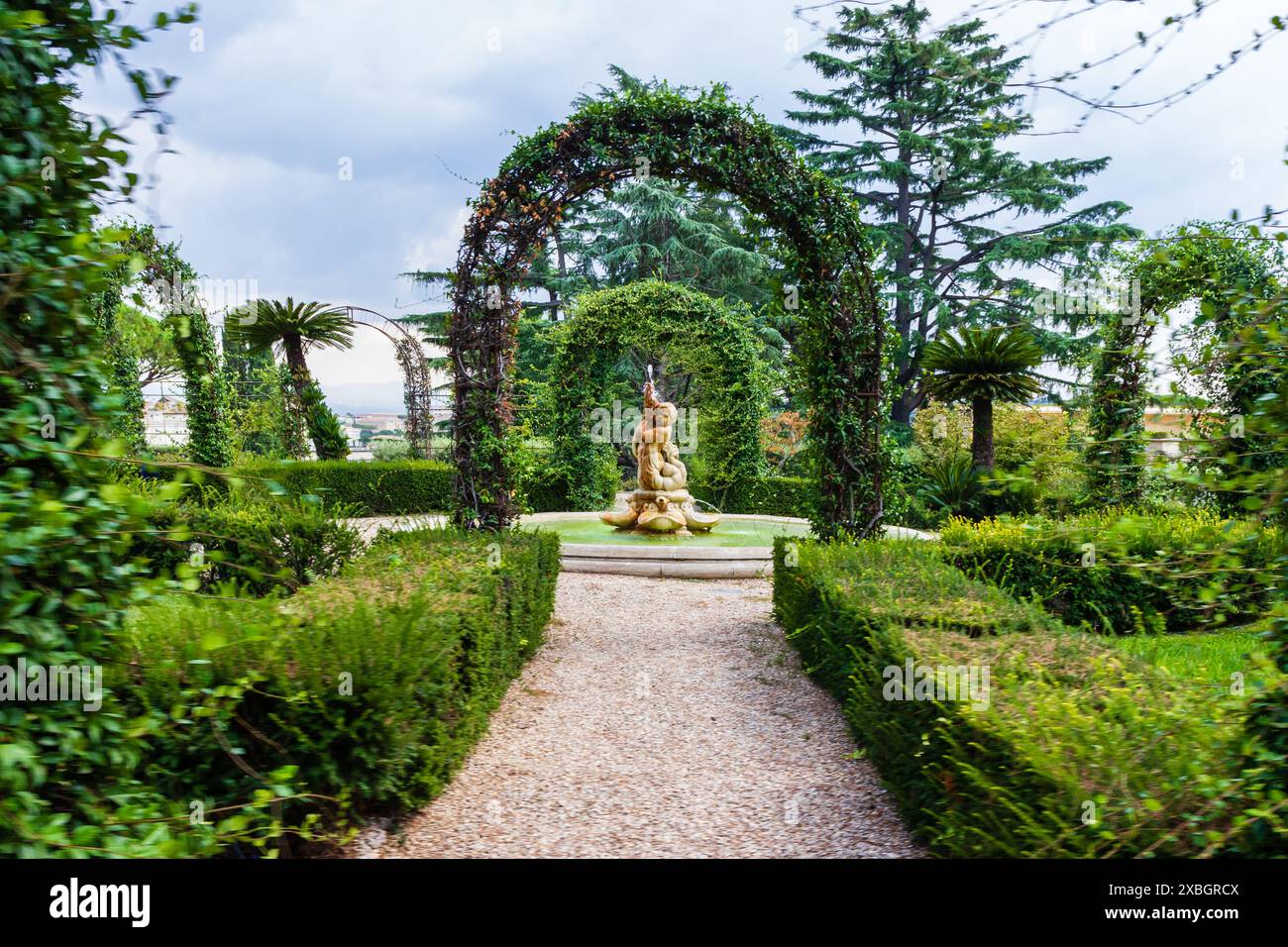 Chemin dans le jardin Banque D'Images