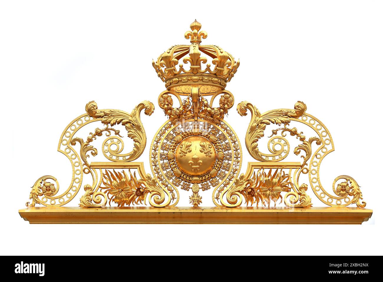 Porte d'or isolées à Versailles. La France. Banque D'Images