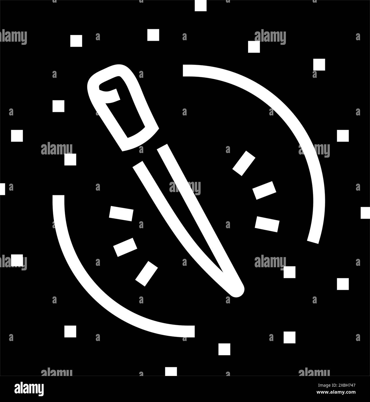 splinters illustration vectorielle d'icône de glyphe d'accident de ménage Illustration de Vecteur