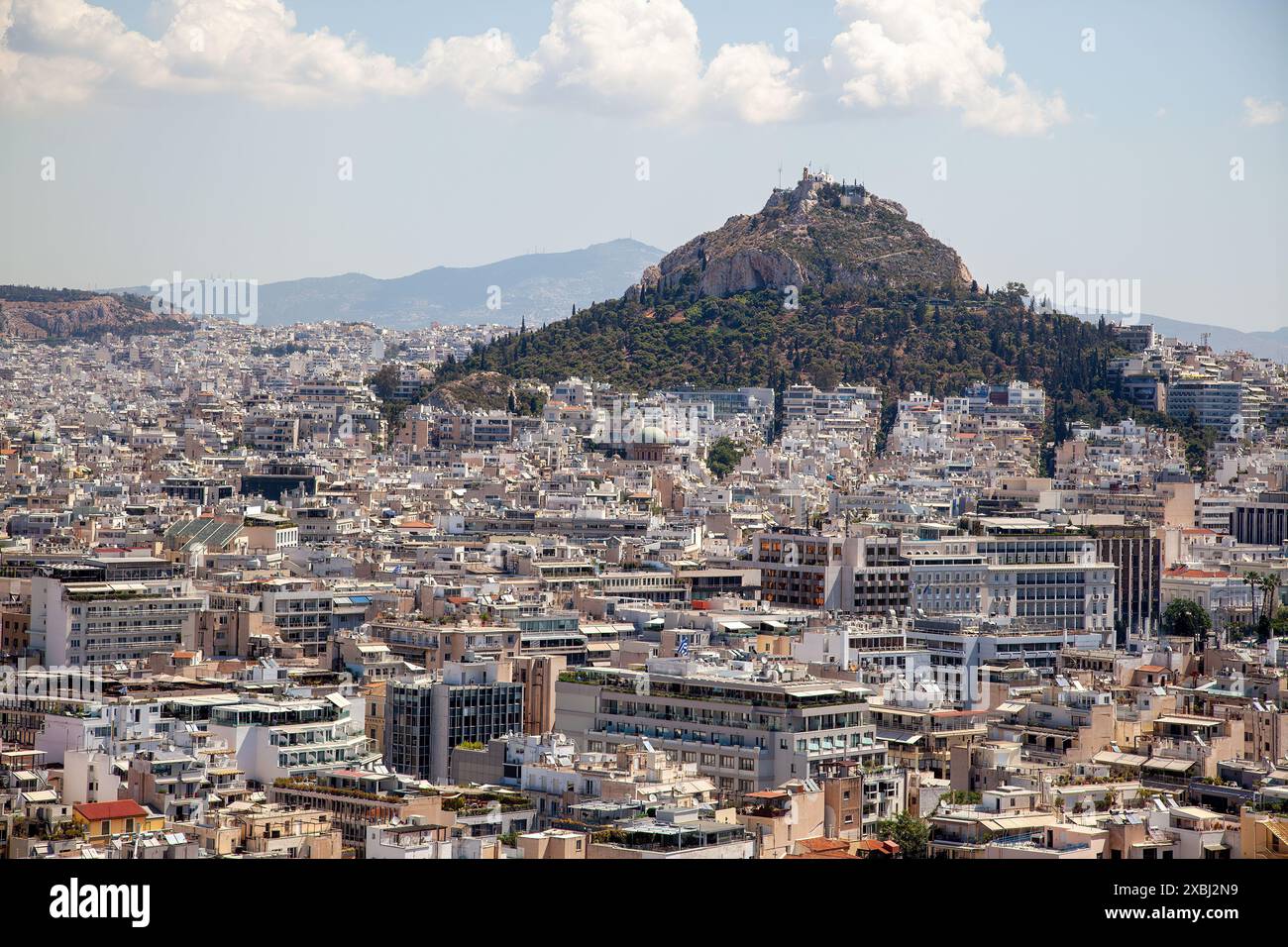 Vue d'Athènes depuis l'Acropole Banque D'Images