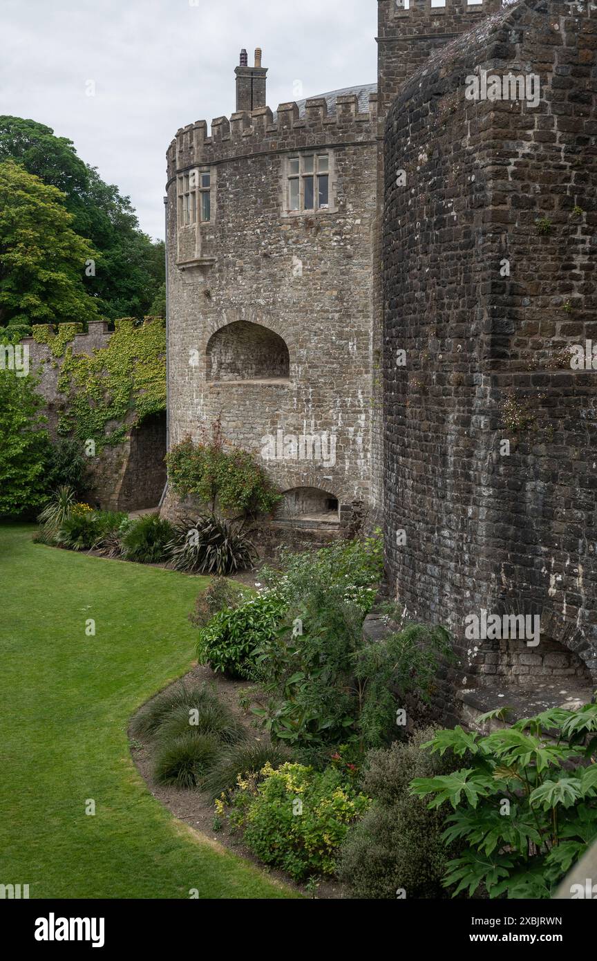 Walmer Castle près de Deal et Douvres dans le Kent, demeure des seigneurs Warden des Cinque ports et de la reine mère Banque D'Images