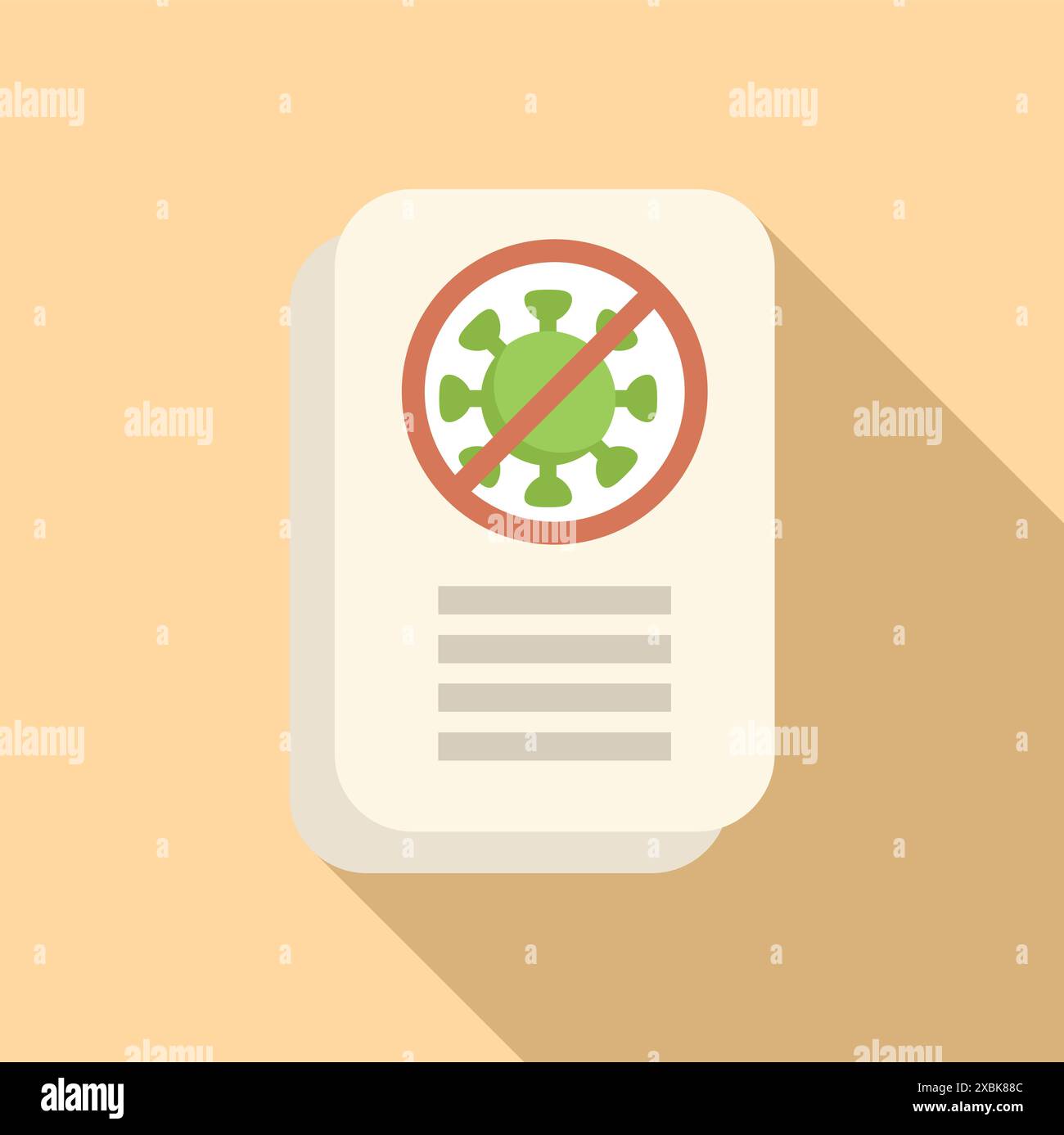 Icône arrêter le coronavirus montrant les restrictions covid 19 et les règles de santé Illustration de Vecteur