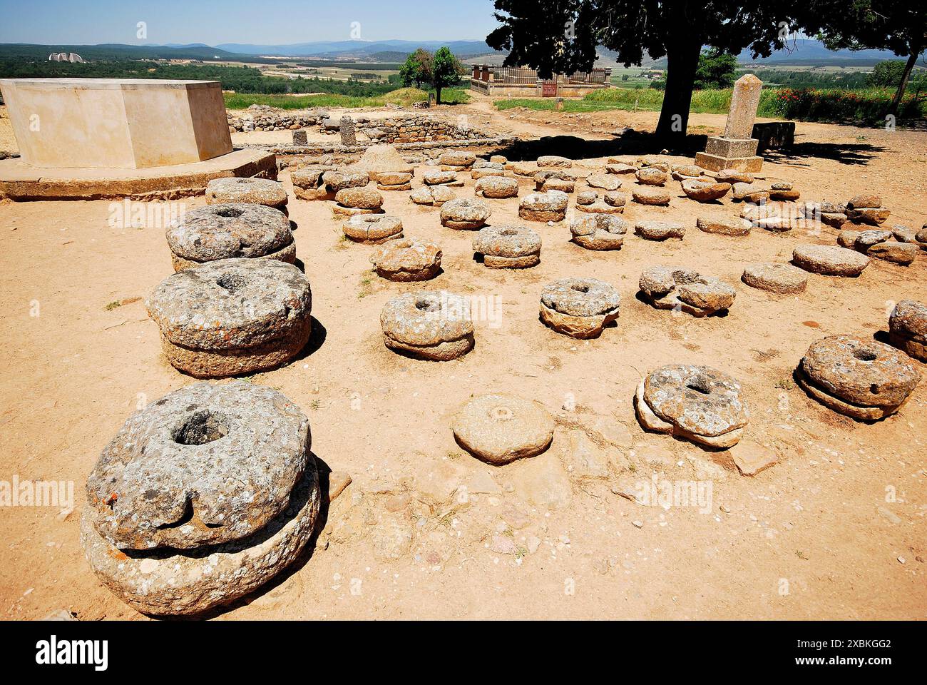 Ruines romaines de Numancia, Soria, Espagne Banque D'Images