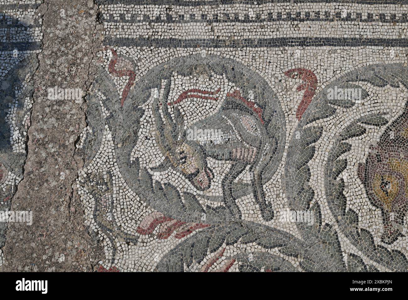 Mosaïques romaines à Villa Romana del Casale, Piazza Armerina, Sicile, Italie, site du patrimoine mondial de l'UNESCO Banque D'Images