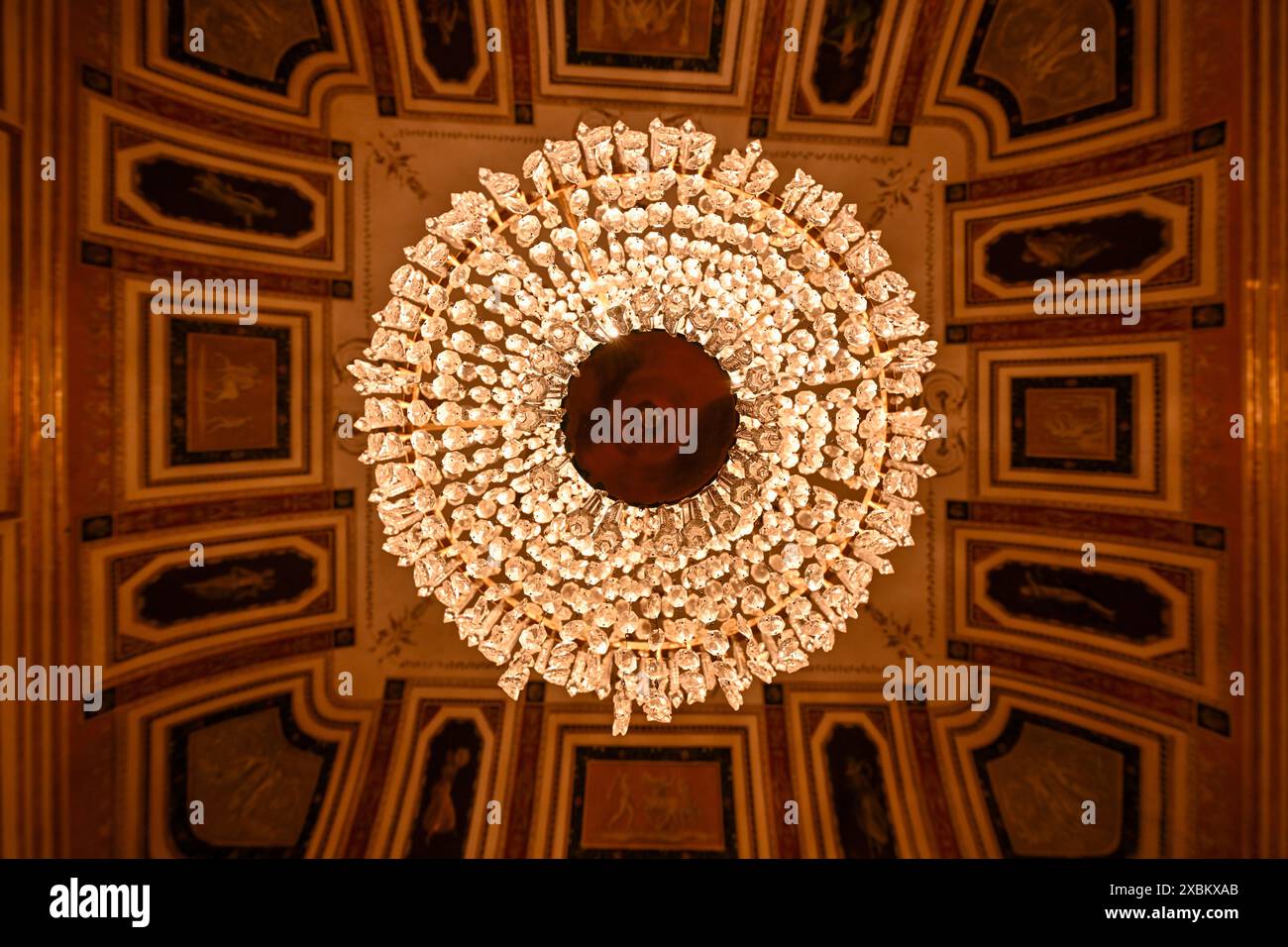 Syracuse, Italie - 24 août 2023 : Palazzo Borgia del Casale à Syracuse, Sicile, Italie. Banque D'Images