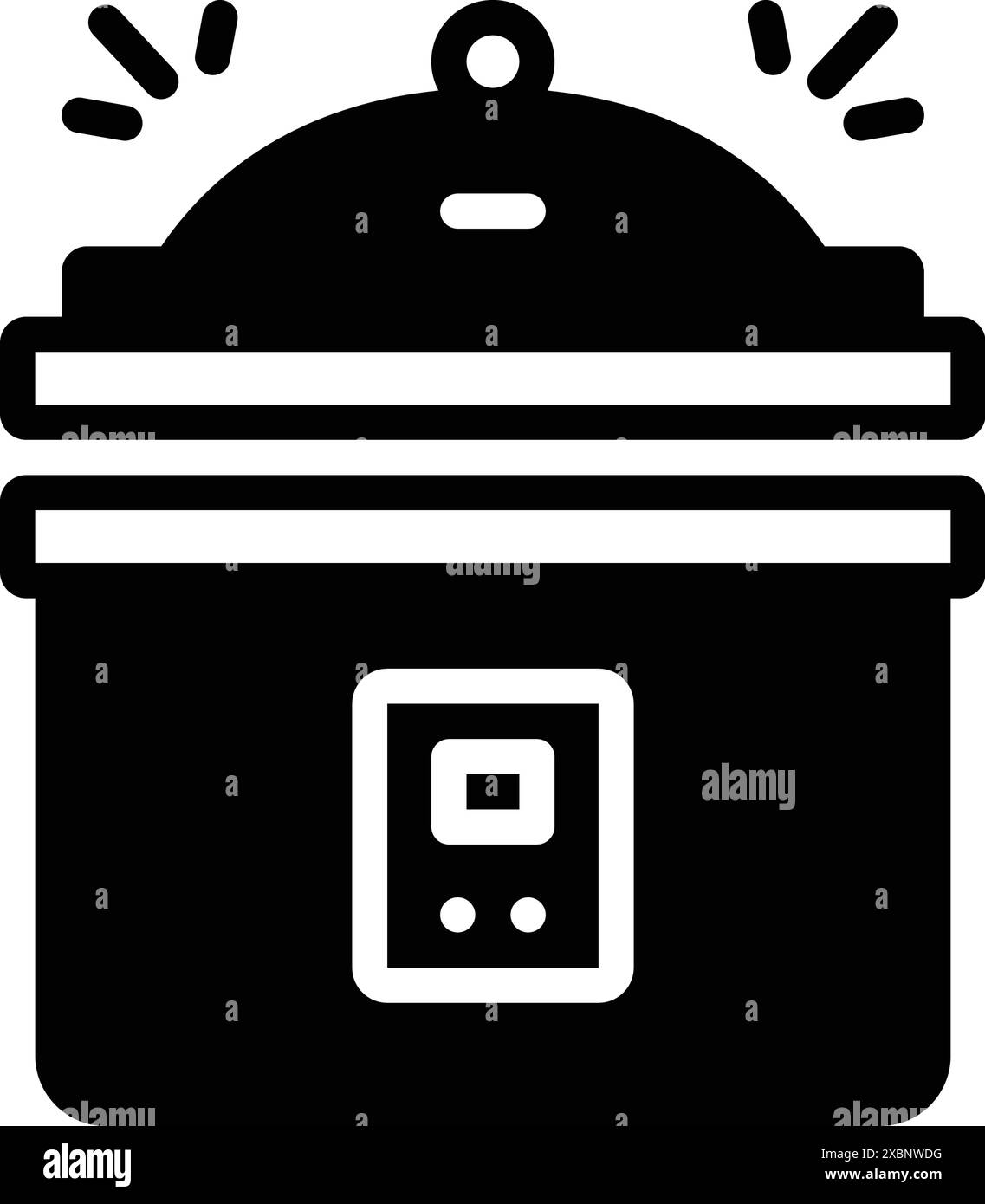Icône pour autocuiseur instantané pot, instantané, pot Illustration de Vecteur
